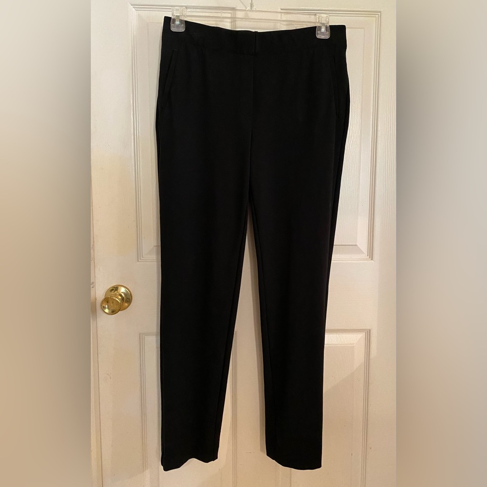 J.Jill Black Ponte Slim-leg Pants Medium